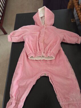Flannel Lined Corduroy Jacket and Pants for Infant